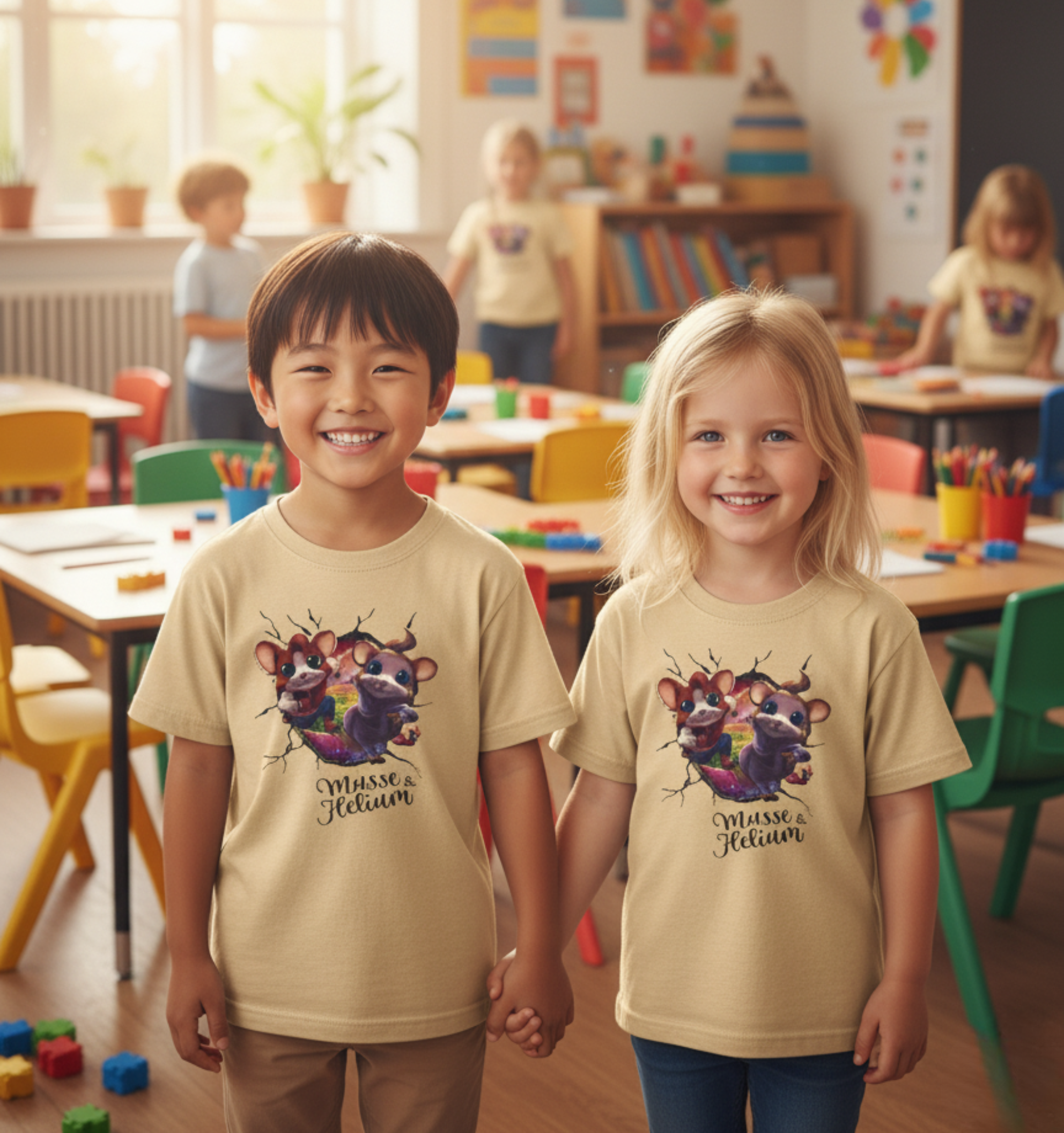 Musse & Helium T-Shirt - Beige